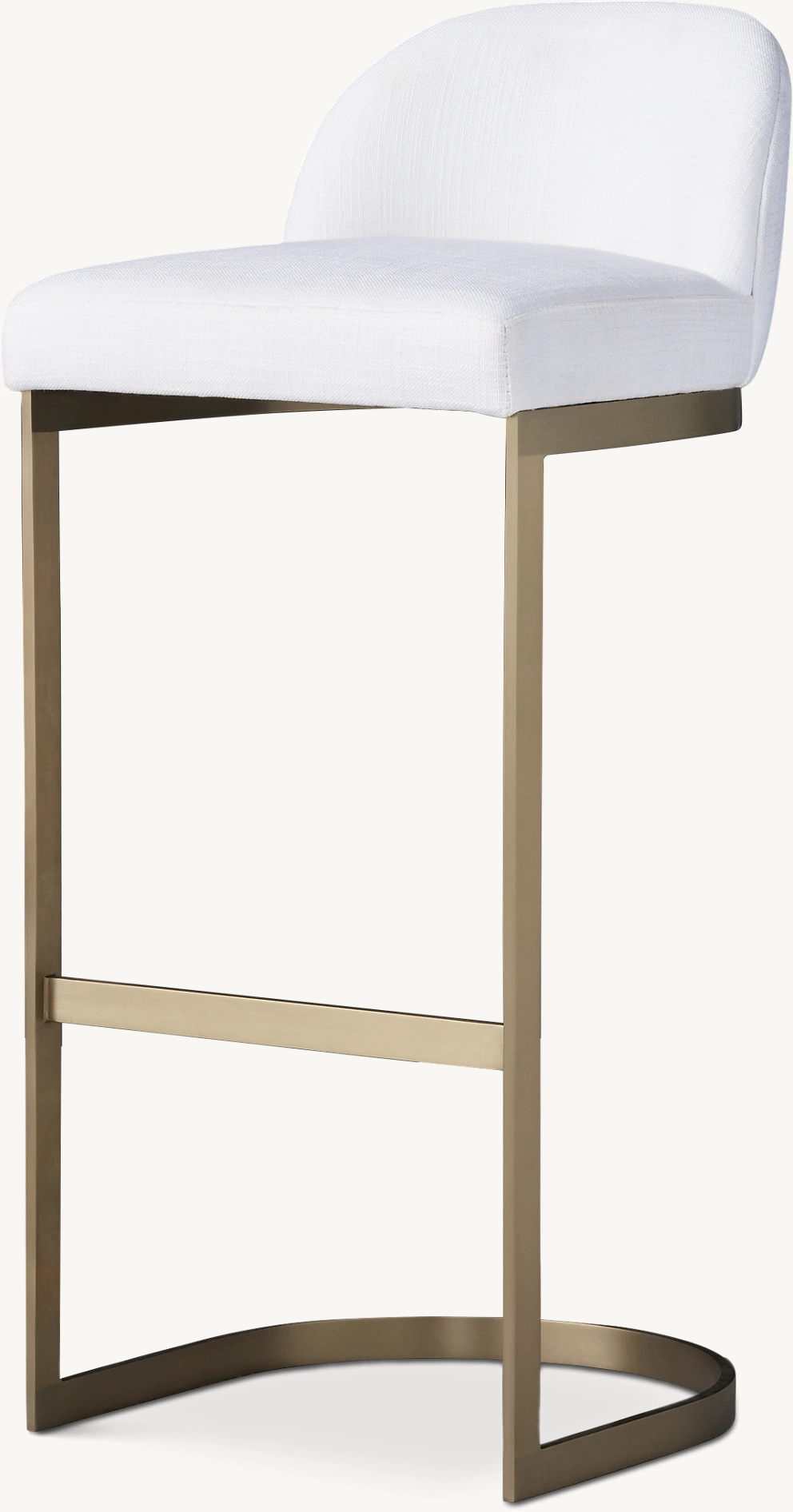 Detail view of 1960s Rome Stool showing finish bar stool design