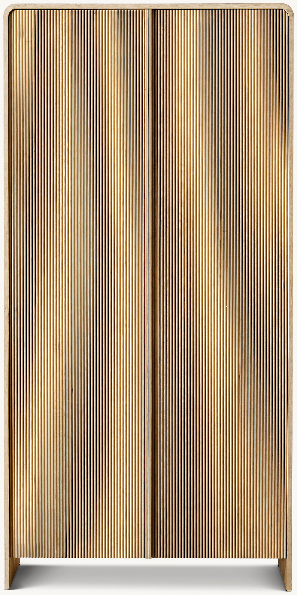 Detail view of Alora Cabinet showing oak cabinet design
