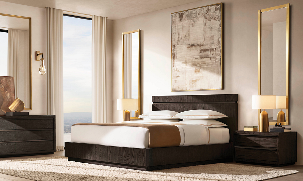 Bezier 6-Drawer Dresser Aluminum for bedroom