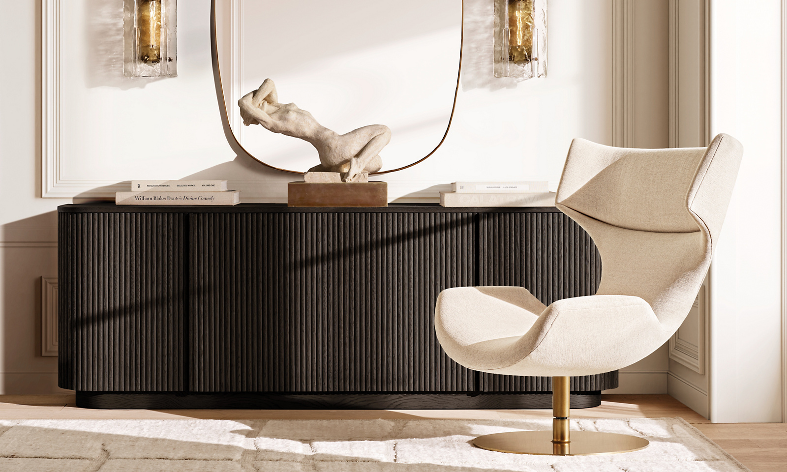 Boson Swivel Chair Fabric sofa for home
