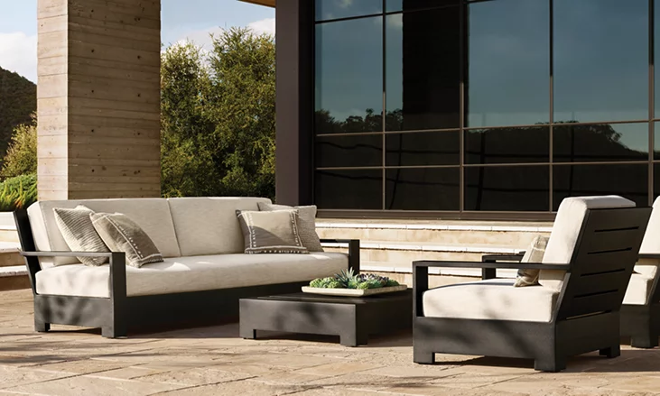 Belvedere Aluminum Sofa for outdoor patio