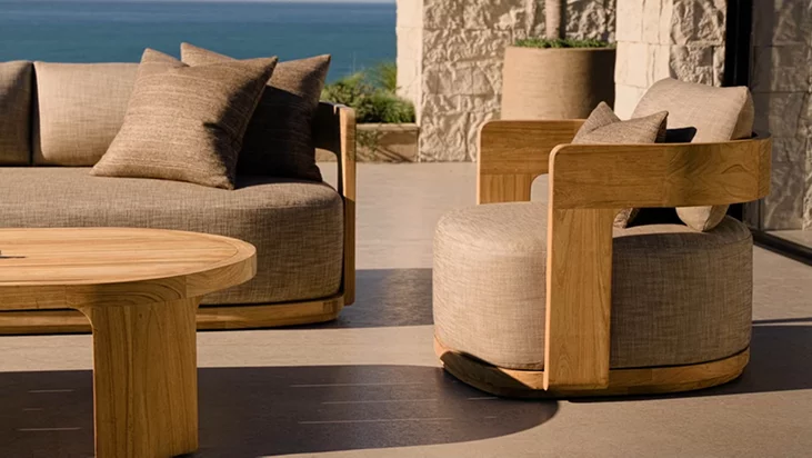 Bronte Teak Side Table for outdoor patio