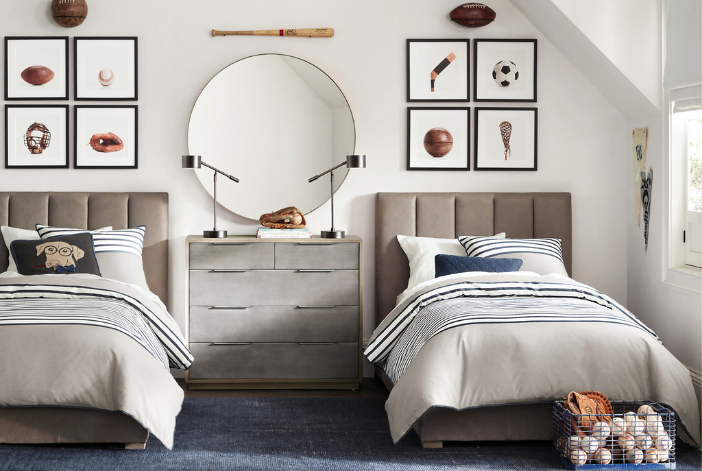 Carver Leather Bed for bedroom