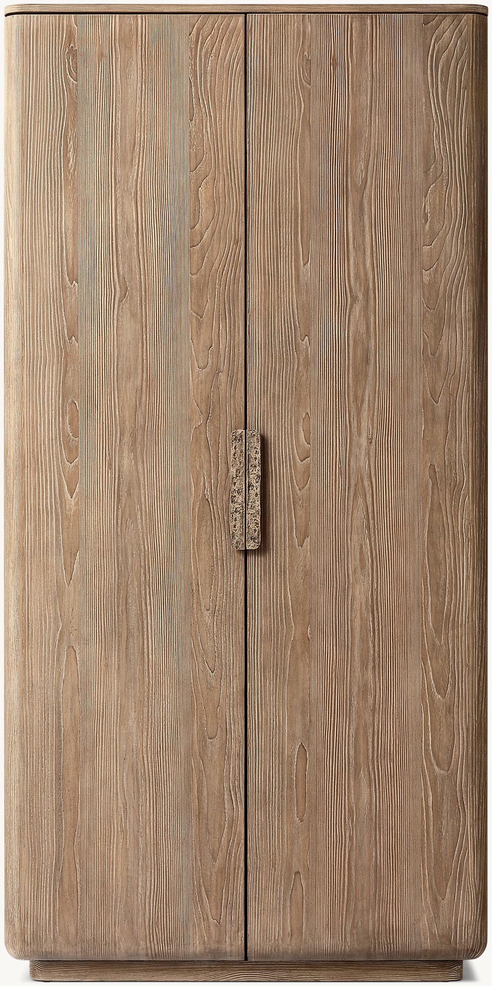 Detail view of Ciro Cabinet showing wood cabinet design