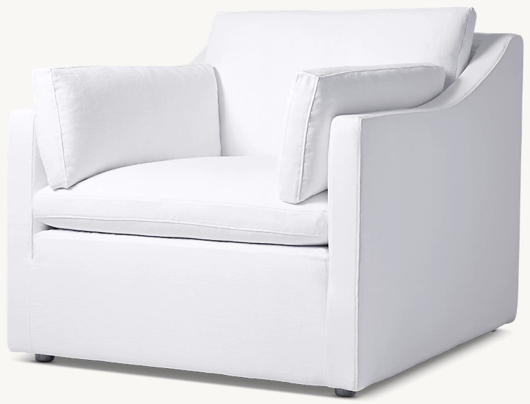 Cloud Slope Arm Chair Fabric armchair for home