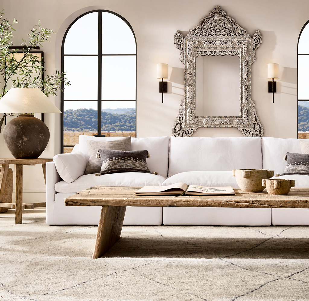 Cloud Slope Arm Modular U Fabric sofa for home
