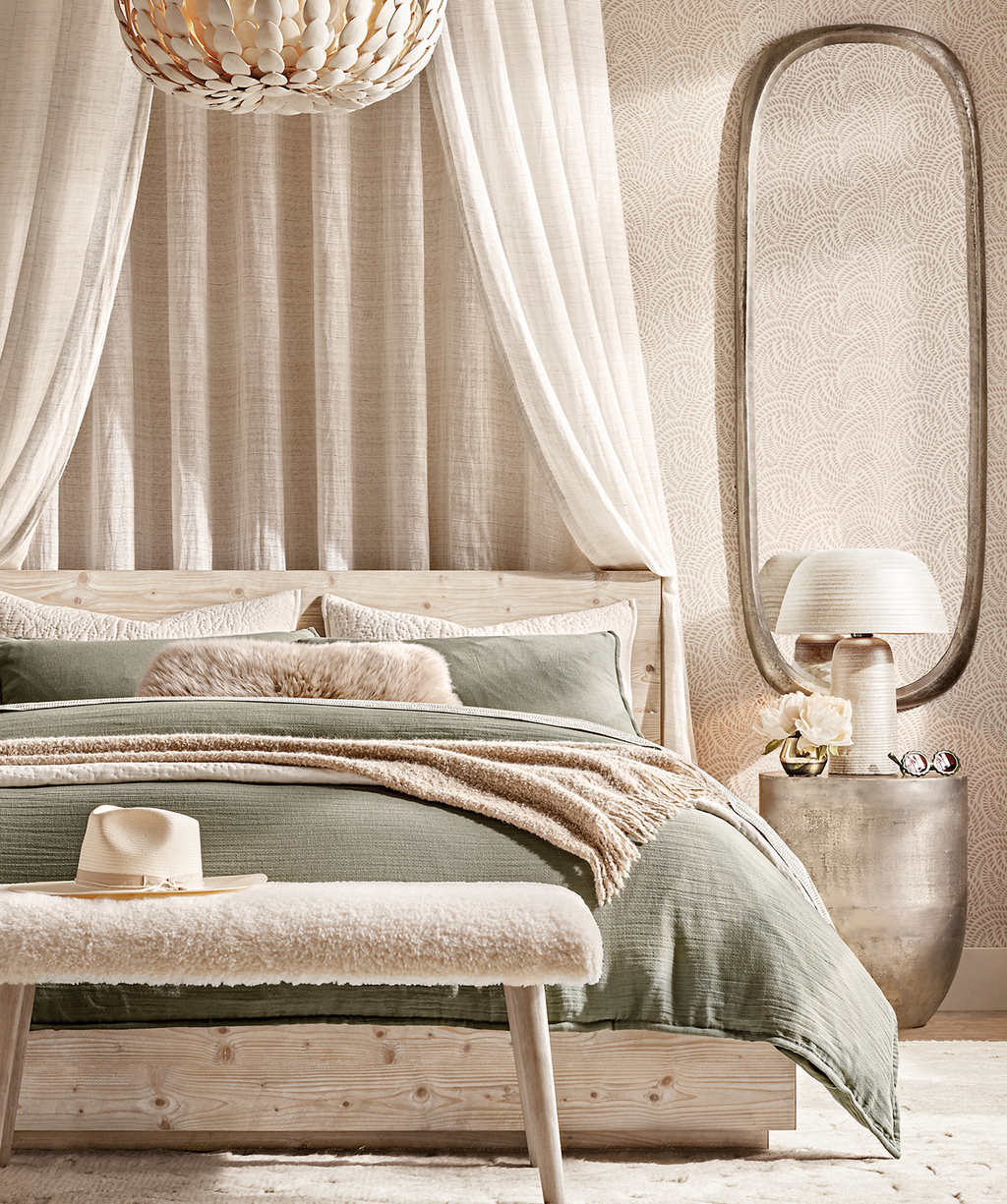 Callum Platform Bed Wood for bedroom