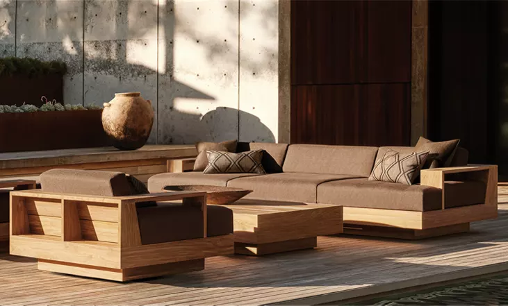 Cape Town Teak Lounge Chair for outdoor patio