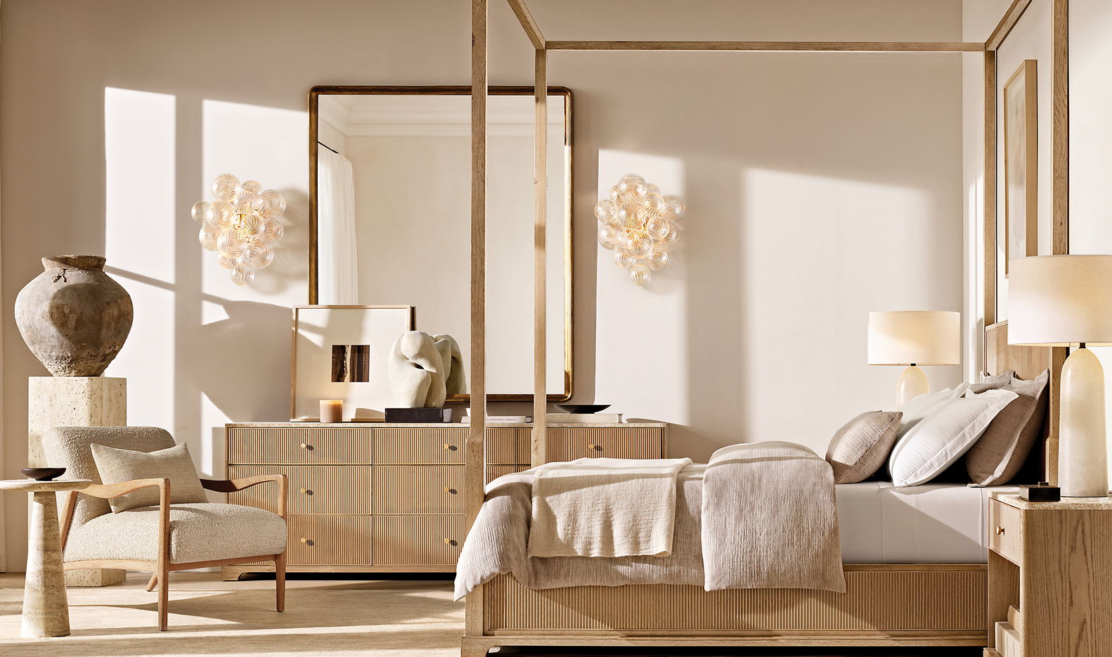 Cellini Round Side Table Marble for home