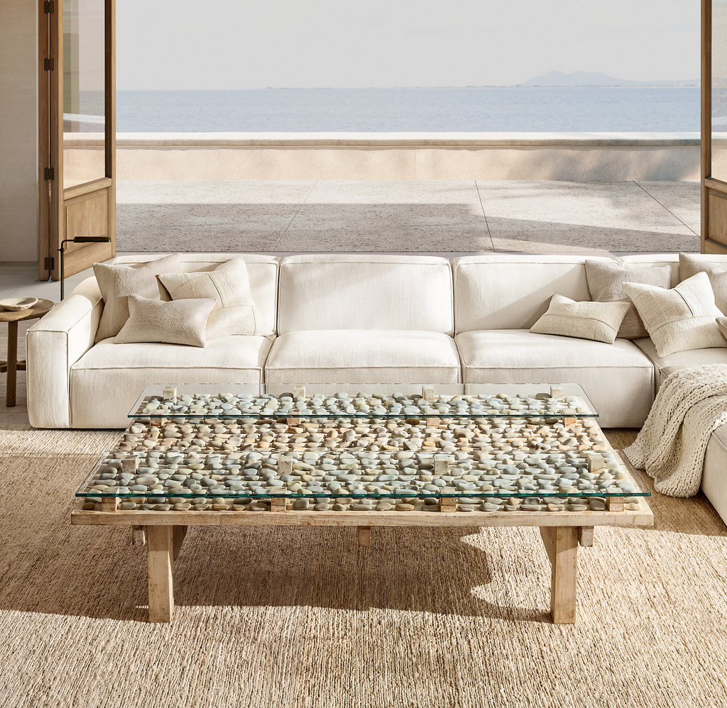Como Modular 3-Piece Sofa Oak for living room