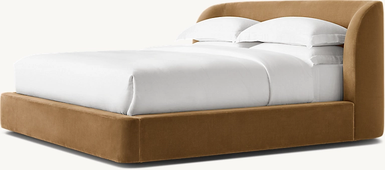 Detail view of Copenhagen Fabric Shelter Bed showing fabric bed design