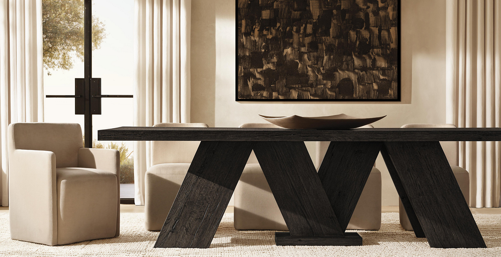 Corta Fabric Dining Armchair for dining room