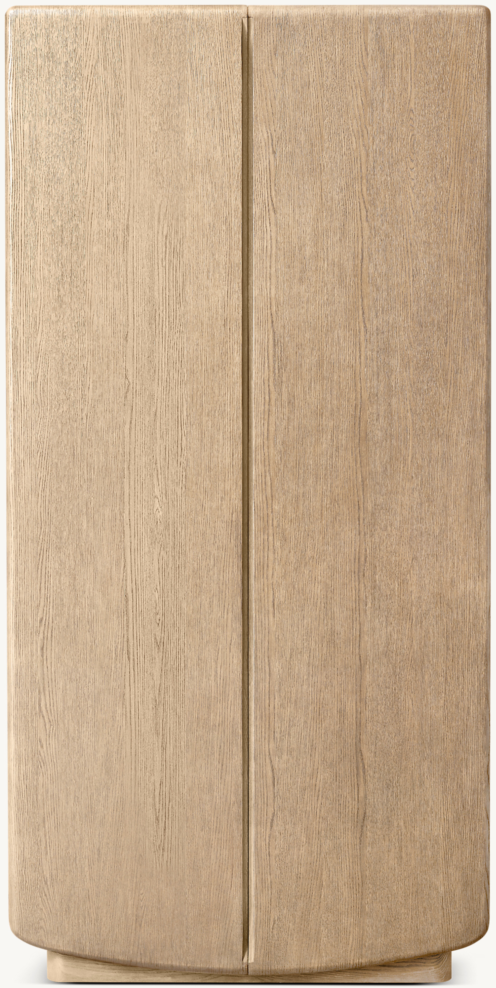 Detail view of Dalia Cabinet showing oak cabinet design