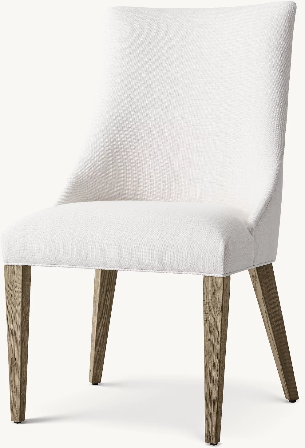 Detail view of Ella Side Chair showing oak side chair design