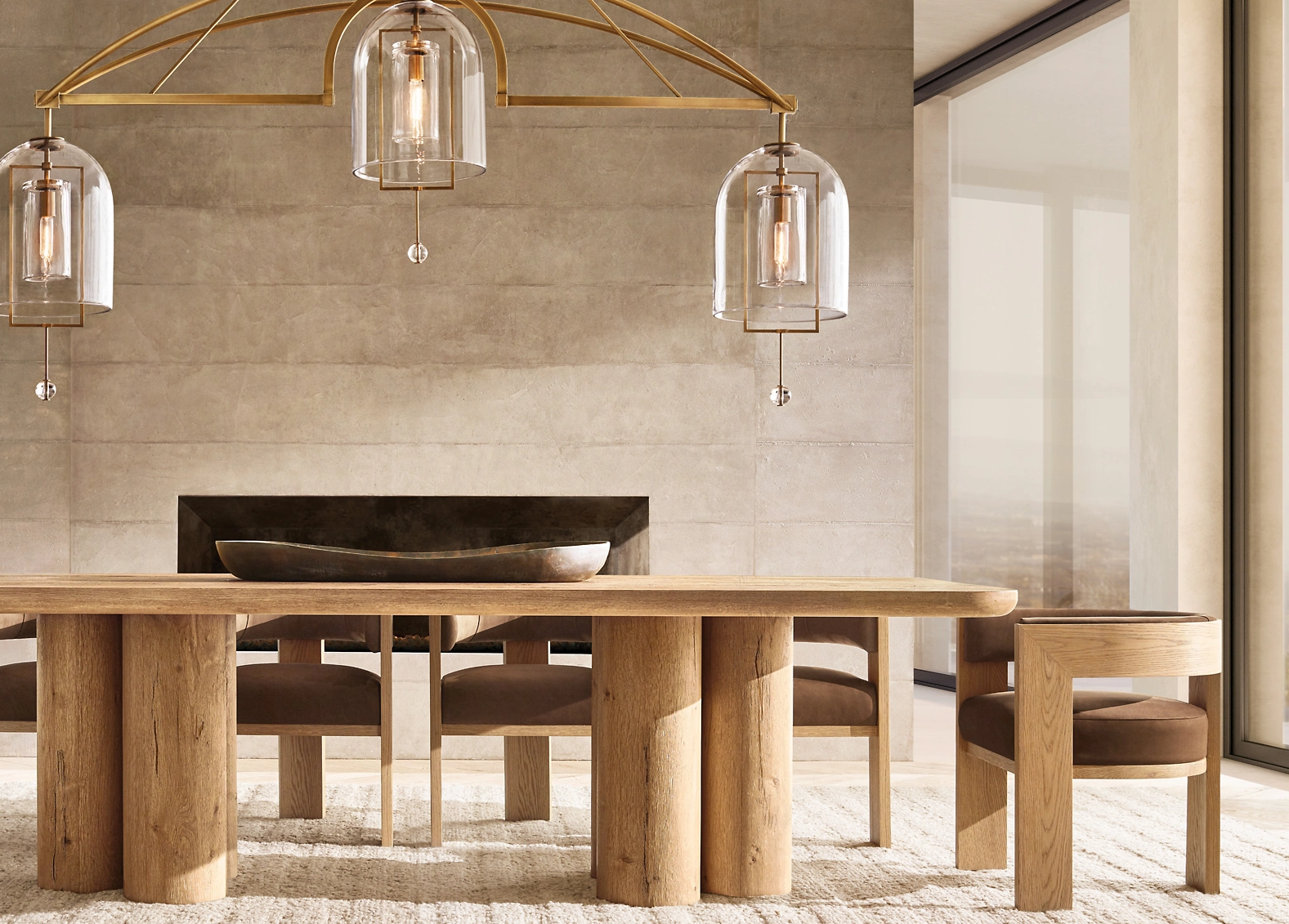 Elgin Fabric Dining Armchair Oak for dining room