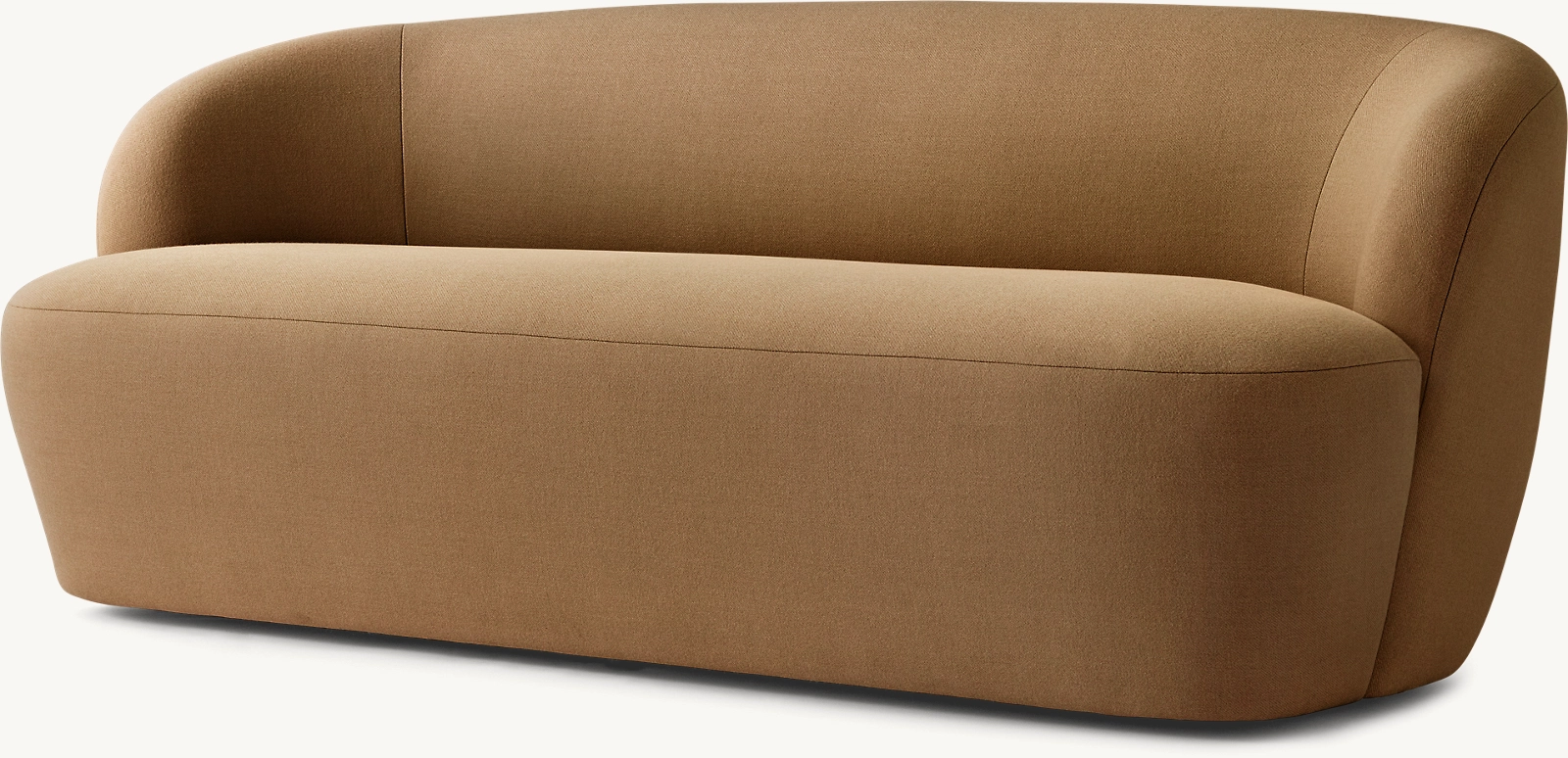 Detail view of Emilia Sofa showing fabric sofa design