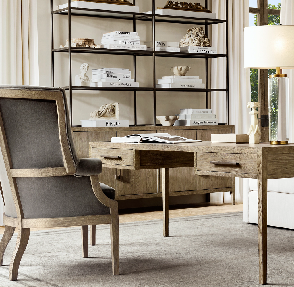 French Contemporary Desk Oak for home