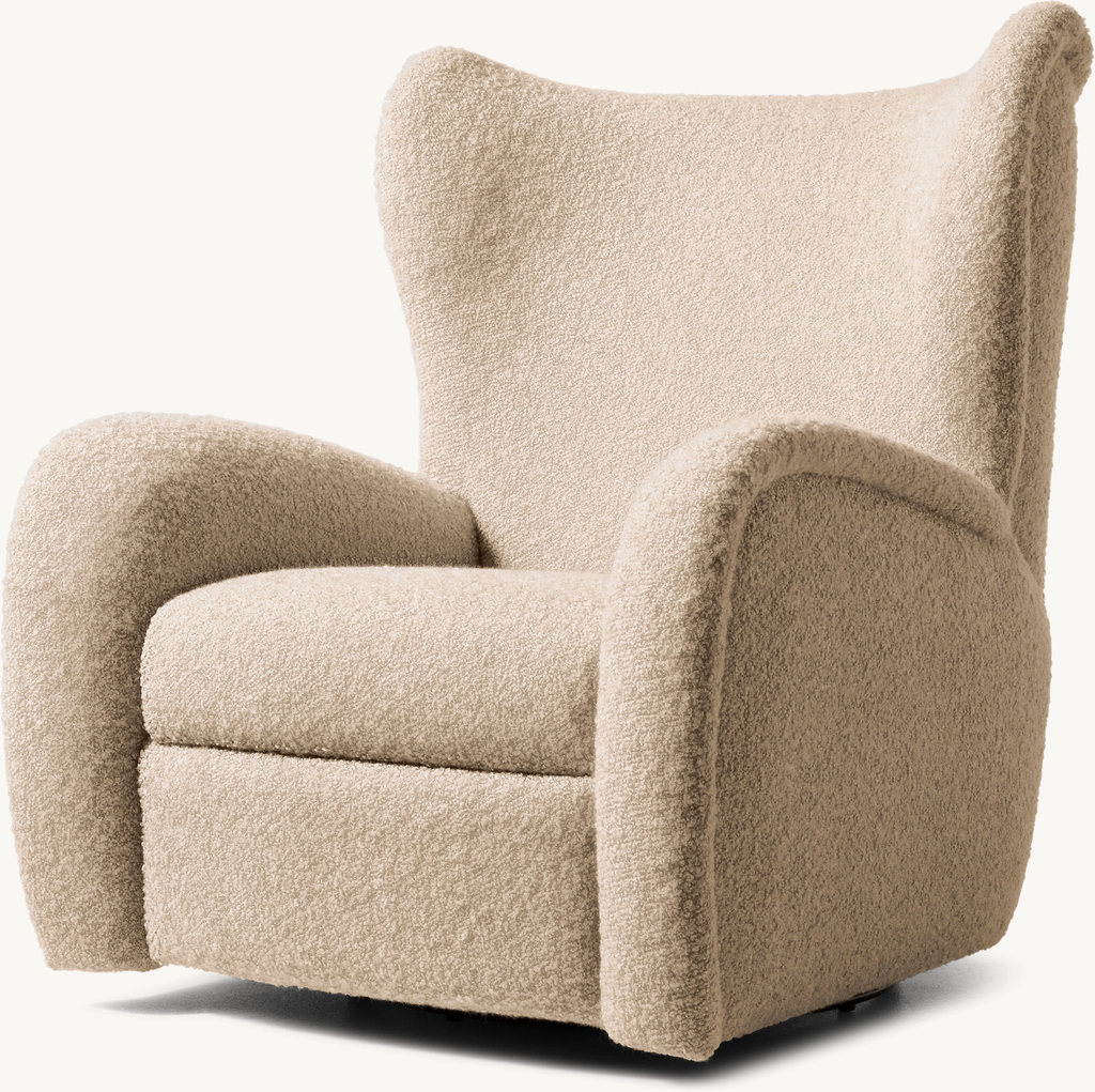 Gianna Swivel Recliner Fabric armchair for home