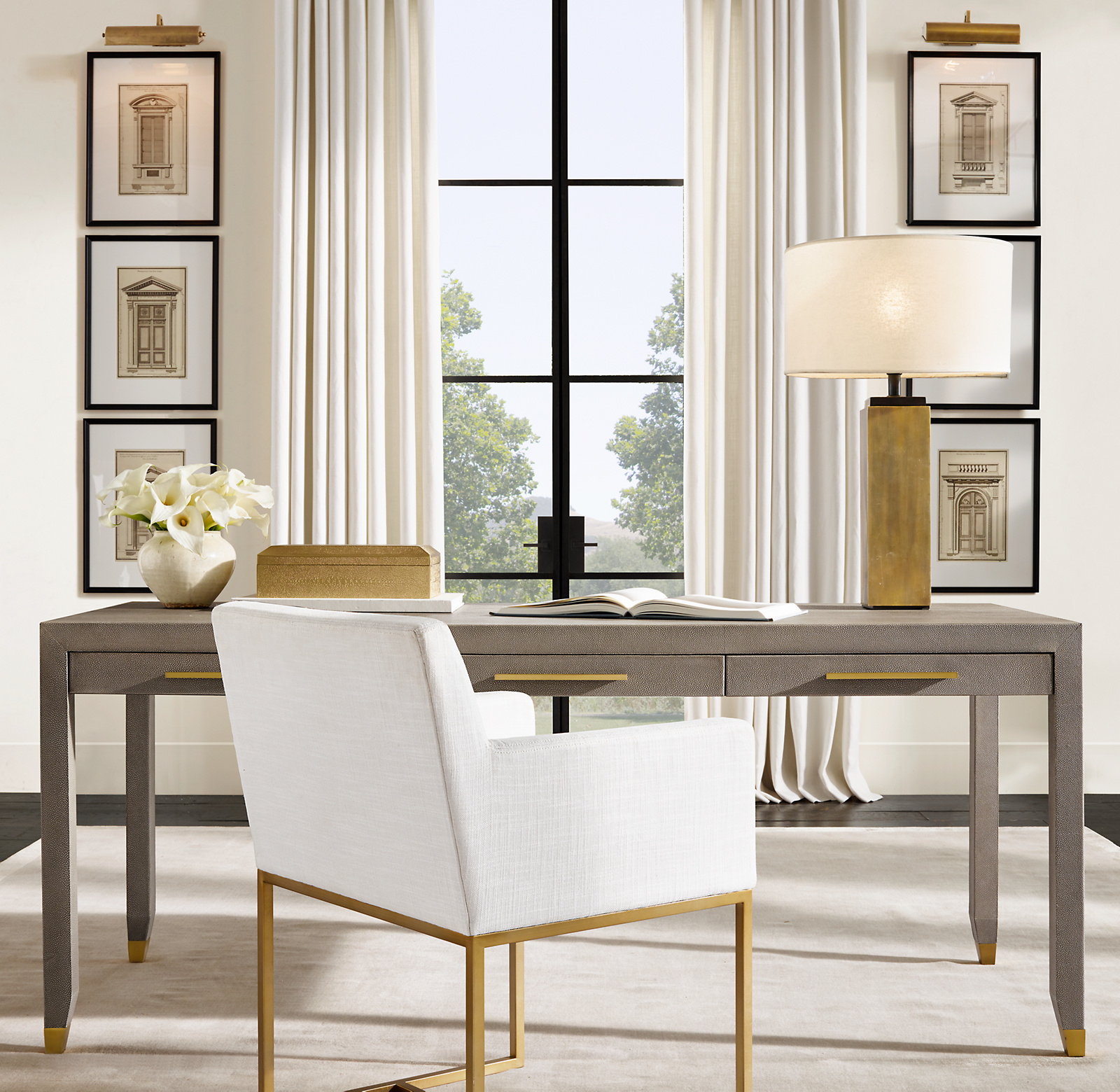 Graydon Shagreen Desk for home