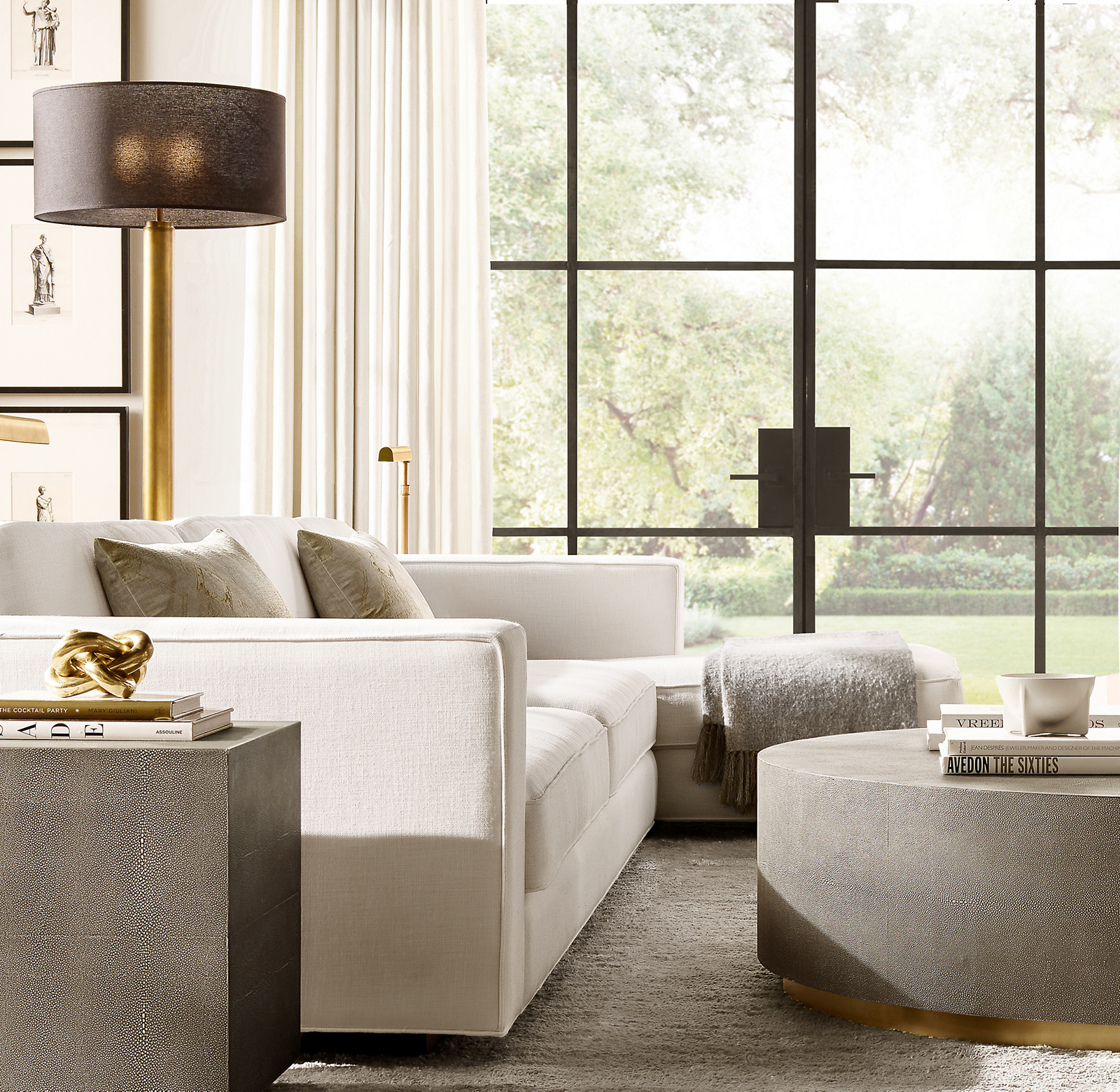 Graydon Shagreen Plinth Side Table for home