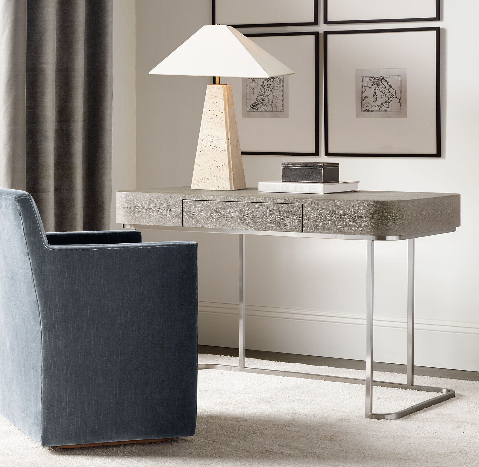 Graydon Shagreen Writing Desk for home
