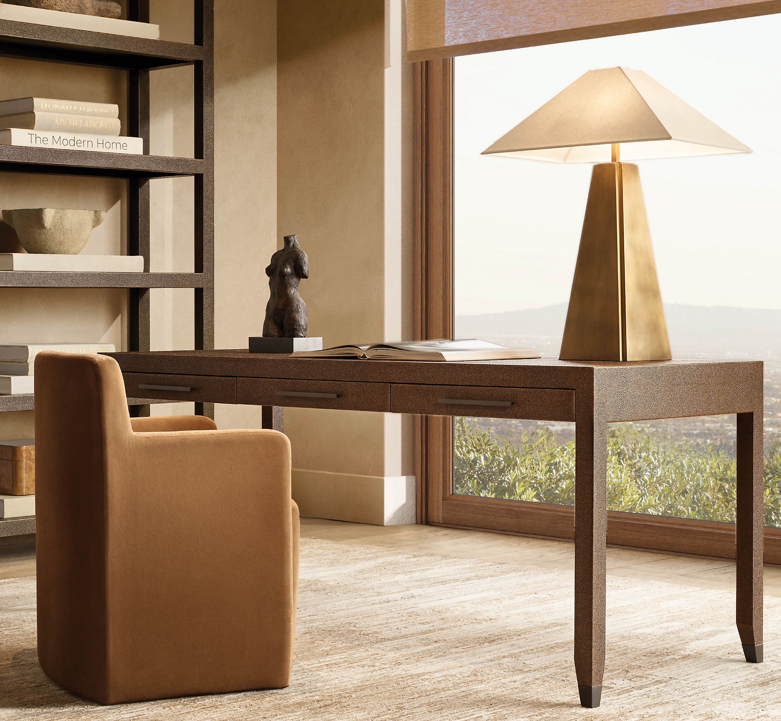 Graydon Shagreen Desk for home