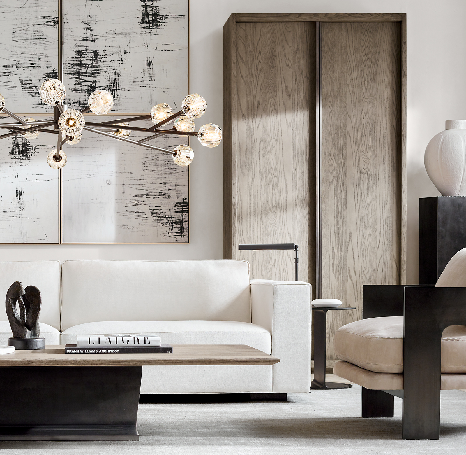 I-Beam Coffee Table Oak for living room