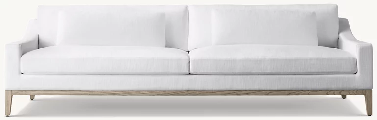 Italia Slope Arm Sofa - Oak Base for living room