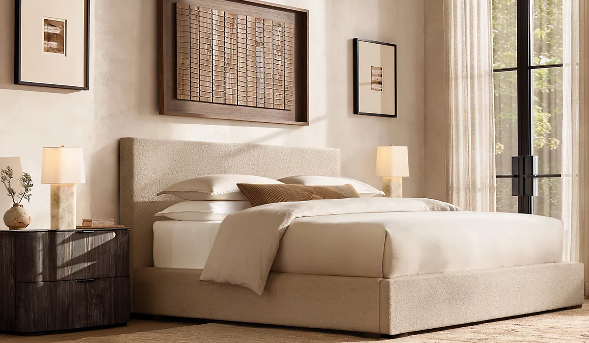 Kyoto Closed Nightstand Aluminum for bedroom