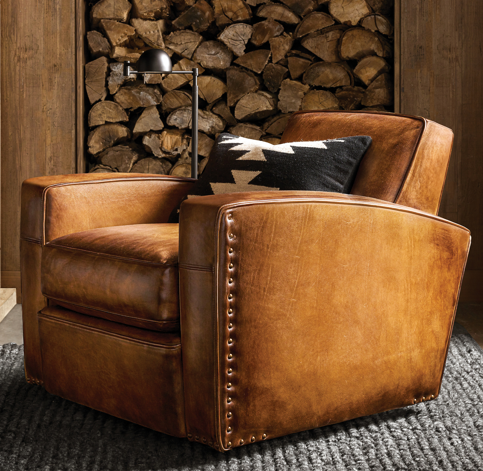 Library Leather Chair Fabric armchair for home