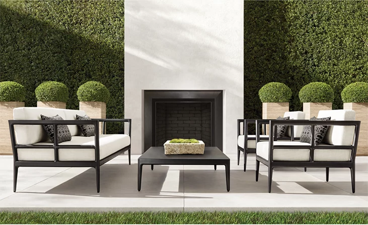 Laurel Aluminum Sofa for outdoor patio