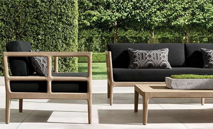Laurel Teak Lounge Chair for outdoor patio