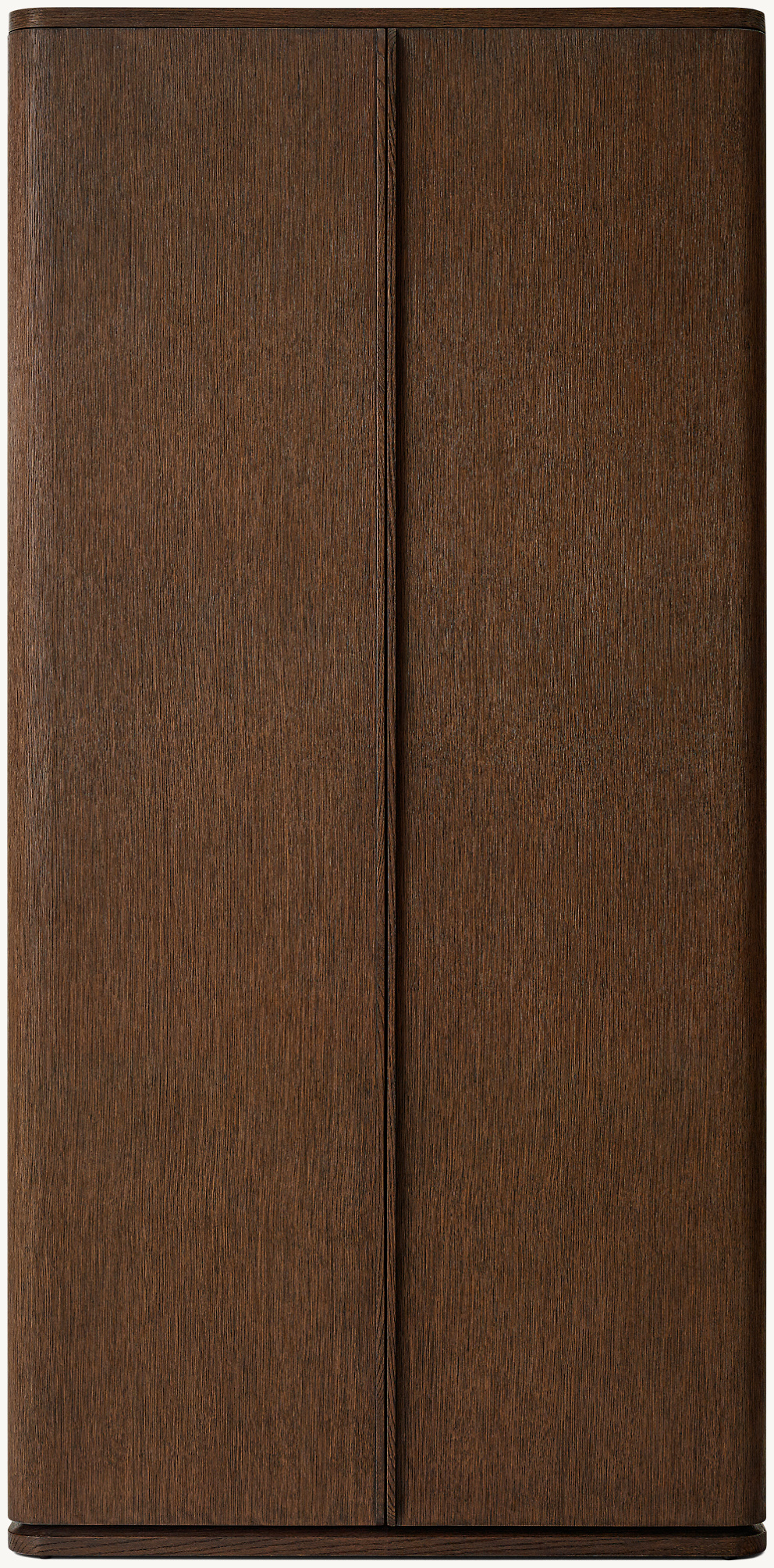 Detail view of Ligné Cabinet showing oak cabinet design
