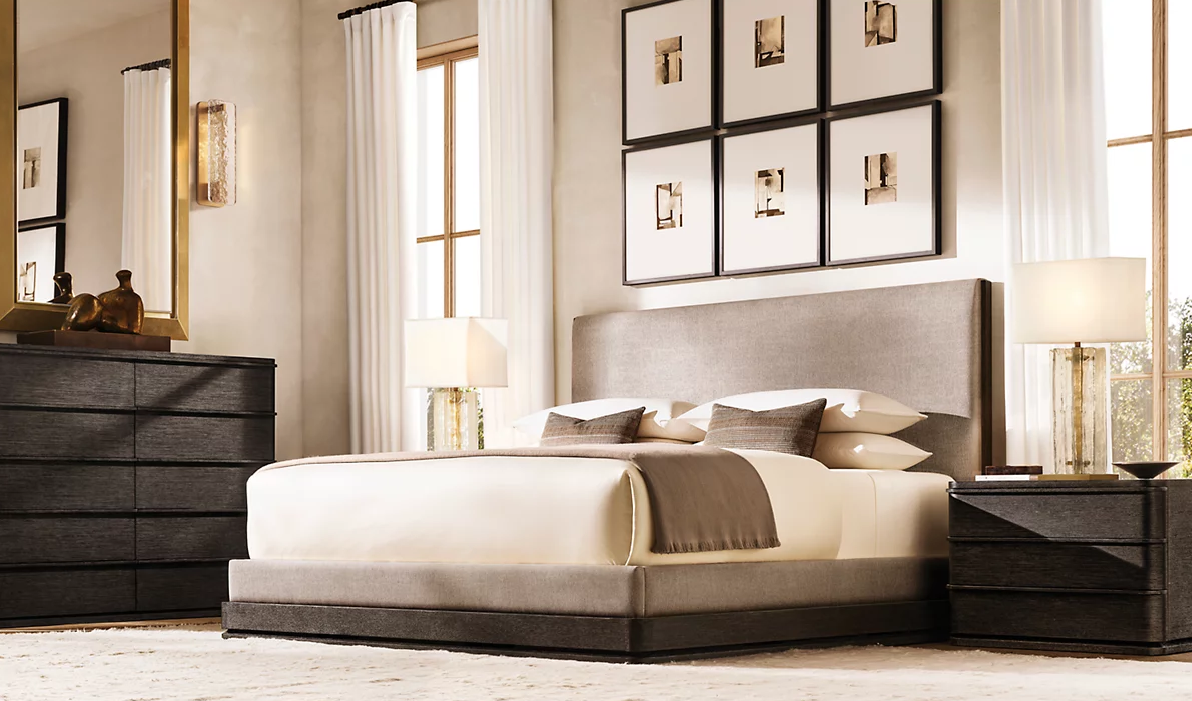 Ligné Closed Nightstand Oak for bedroom