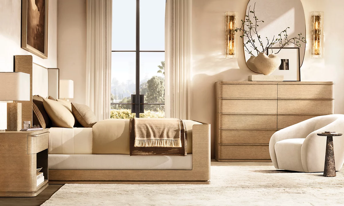 Ligné Open Nightstand Oak for bedroom