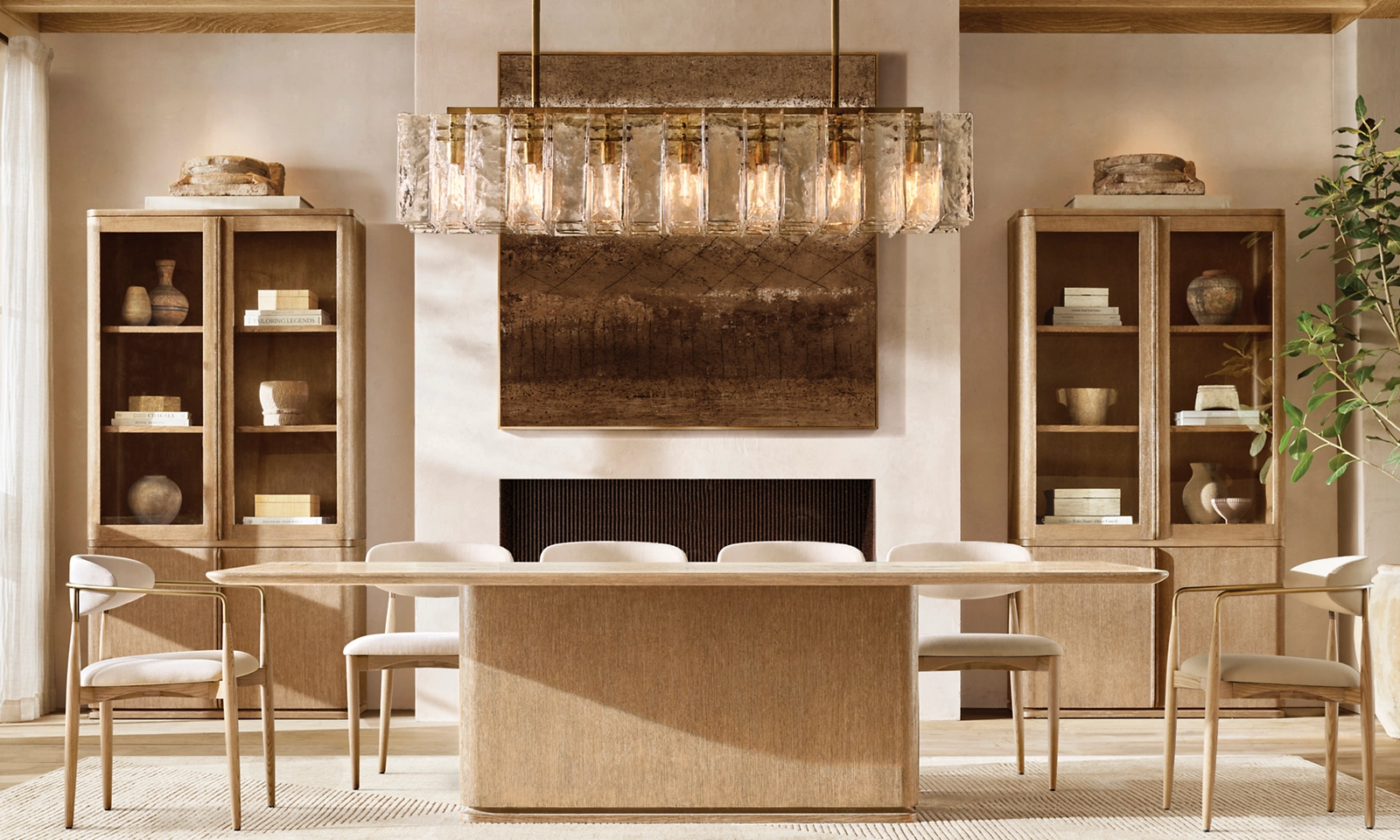 Ligné Rectangular Dining Table Oak for dining room
