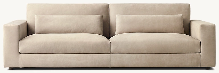 Italia Taper Arm Sofa - Metal Base sofa alternate view 3