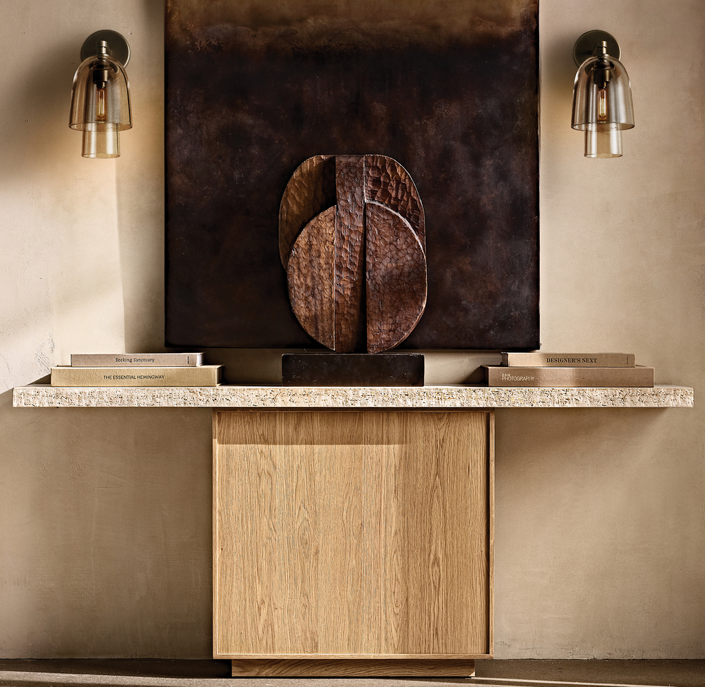 Lumi Console Table Oak for living room