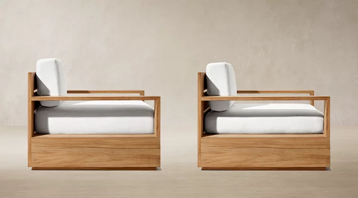 Marbella Teak Modular Left-Arm Chair sofa alternate view 3