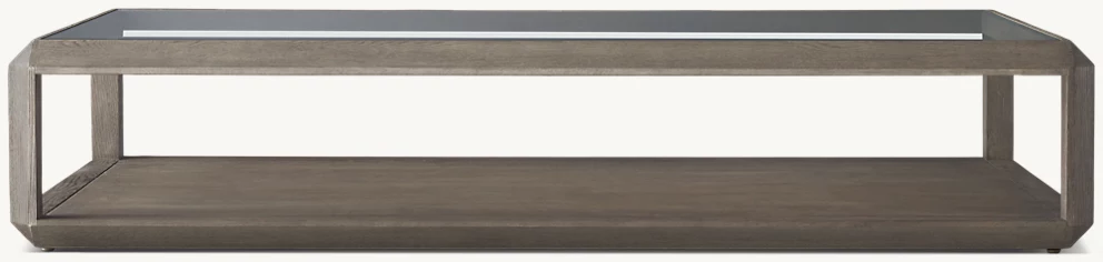 Detail view of Mattias Coffee Table showing oak coffee table design