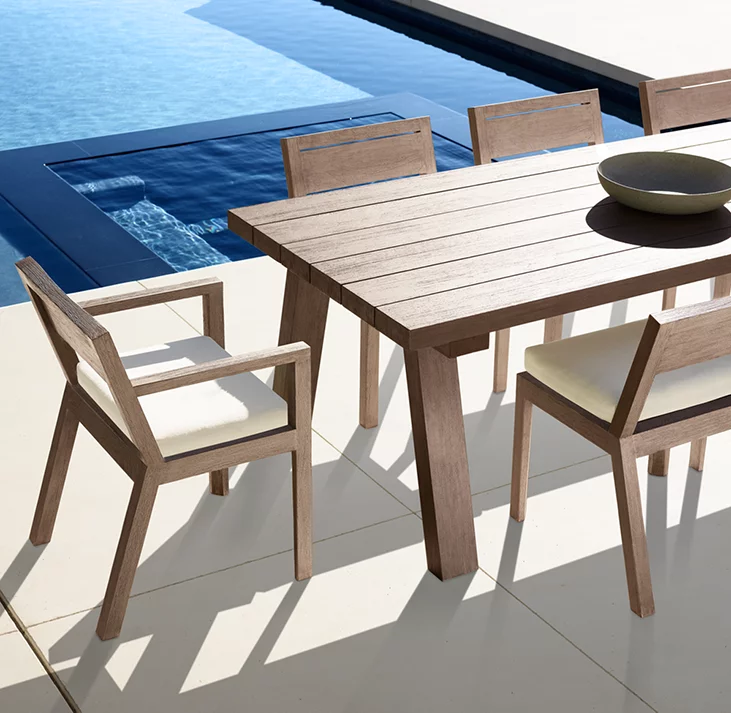 Merida Side Chair Teak for outdoor patio