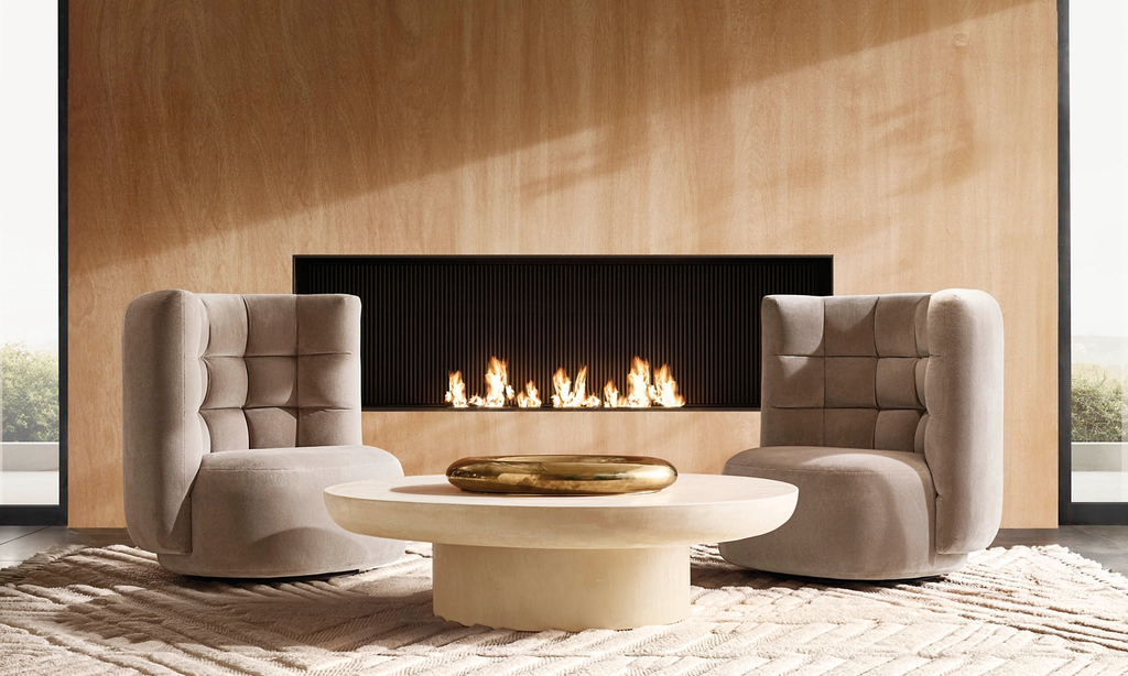 Mira Swivel Chair Fabric armchair for home