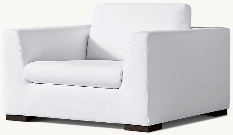 Detail view of Modena Taper Arm Chair showing oak furniture design