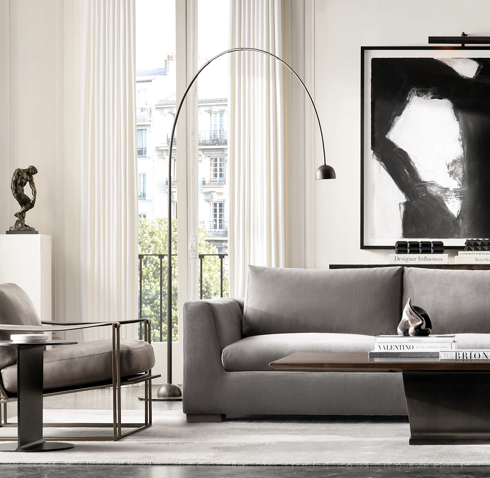 Detail view of Modena Taper Arm Left-Arm L-Sectional showing oak sectional design