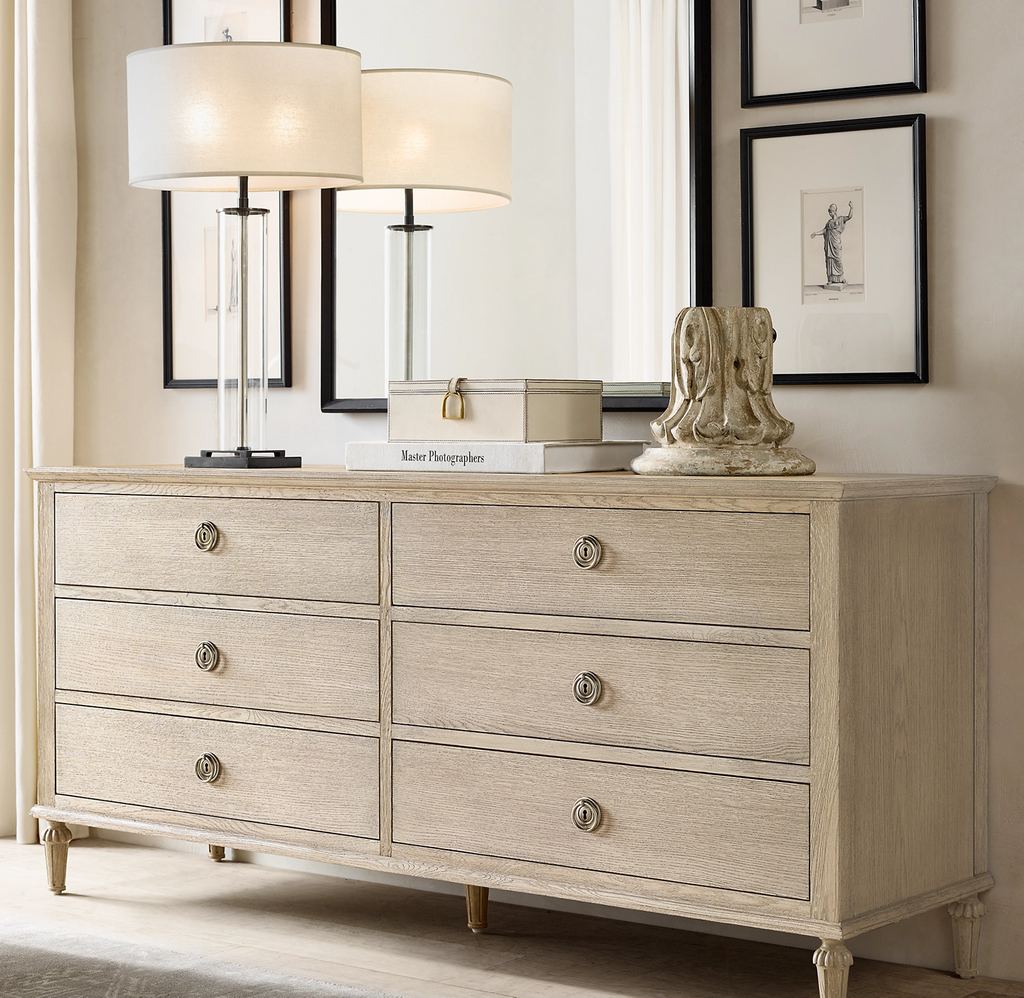 Maison 6-Drawer Dresser Oak for bedroom