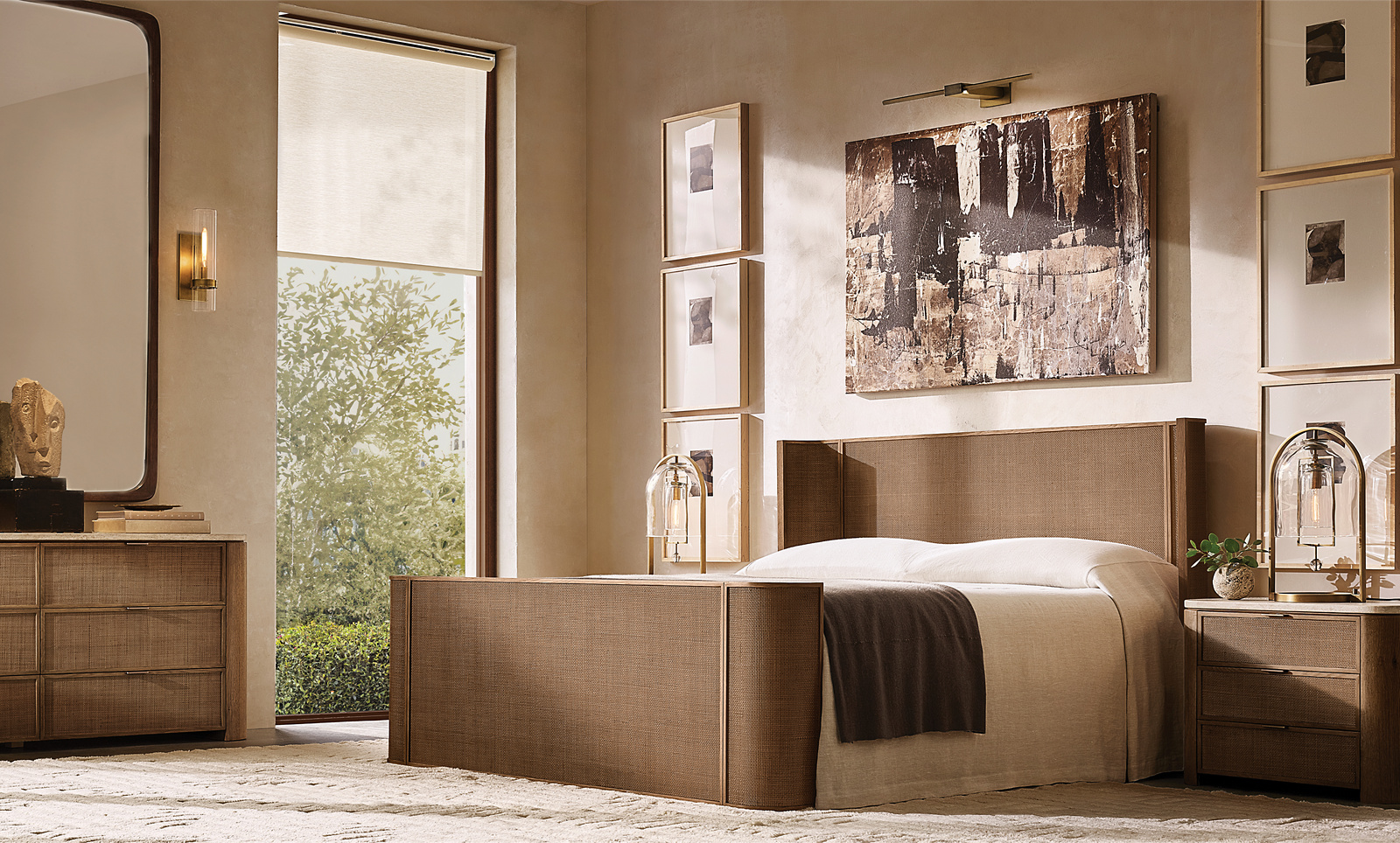 Mizu 6-Drawer Dresser Aluminum for bedroom