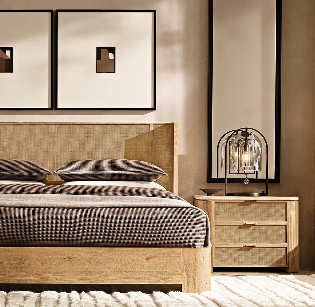 Mizu Closed Nightstand Aluminum for bedroom