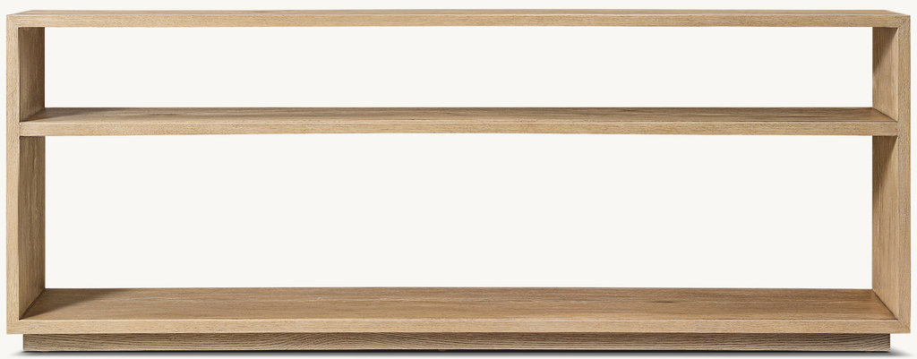 Montecito Low Console Table Oak for living room