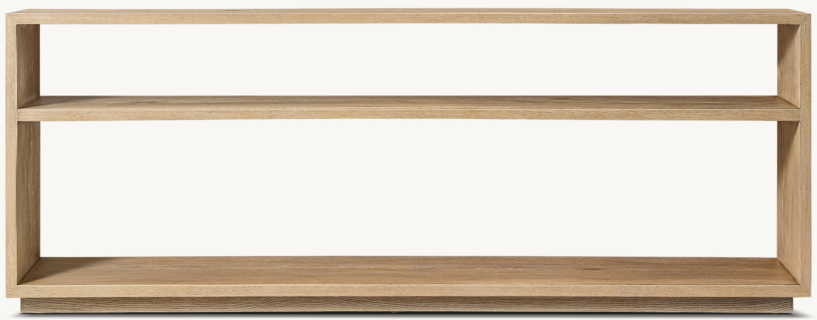 Montecito Low Console Table Oak for living room