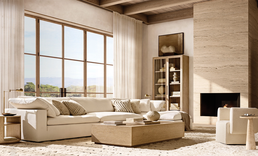 Montecito Open Round Side Table Oak for home